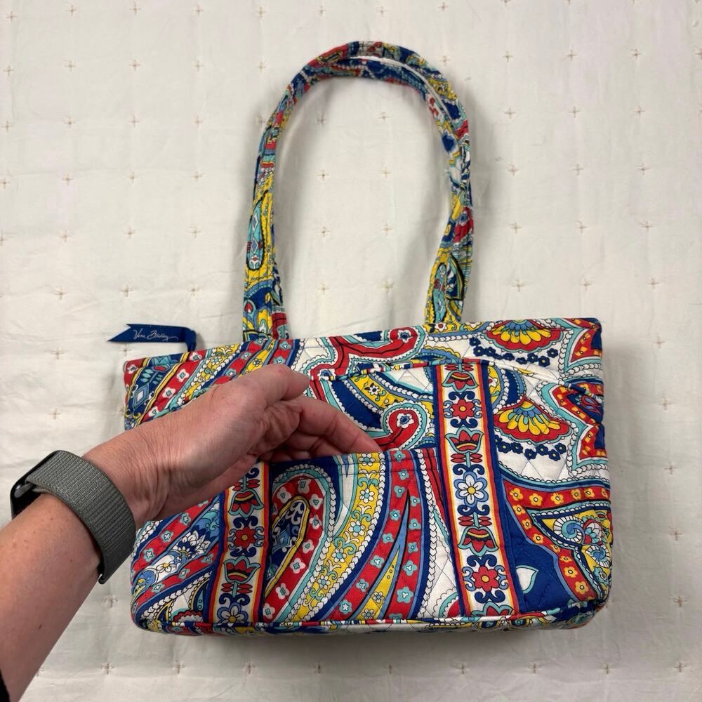 Vera Bradley Shoulder Tote Bag in Marina Paisley Retired 2013 Casual Cottagecore - Picture 3 of 11